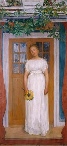 Image sur Toile 60x90cm de Carl Larsson pour Décoration Murale