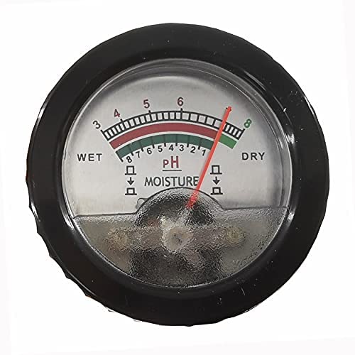 Soil Mositure Meter PH Tester Meter with Range 3 to 8pH for Gardens Planters Lawn Maintenance Greenhouses Vegetable Produce