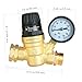 STMOUTUO RV Water Pressure Regulator for RV Camper. Brass Lead-Free Adjustable Camper Water Pressure Regulator with 0-160 PSI Gauge ，Reducer Valve W Filter，Package includes 1 raw tape for water pipes.
