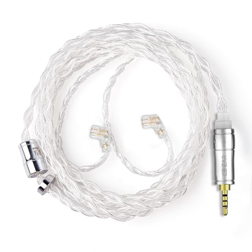 �yKBEAR 4904�zQDC 2.5mm���P�[�u�� 4�� 4�c99.99%�̏��� �P�[�u�� 2.5mm�C���z���A�b�v�O���[�h�P�[�u���C���t�H�������P�[�u��ZSN-PRO-X/ZSTX/ZSN/ZS10/ZS10-PRO/EDX/EDXPRO/CA16 ��