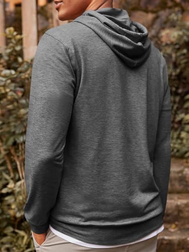 Runcati Mens Lightweight Hoodies Pullover Long Sleeve Casual Workout Athletic Shirt Hooded Sweatshirts3