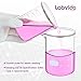 Labvida Heavy Duty Glass Beakers Set 10 pcs of Vol.250ml Thick-Walled, 3.3 Boro Griffin Low Form with Double Scale Printed Graduation for Laboratories, Industries, Schools and Home use, LVAC005