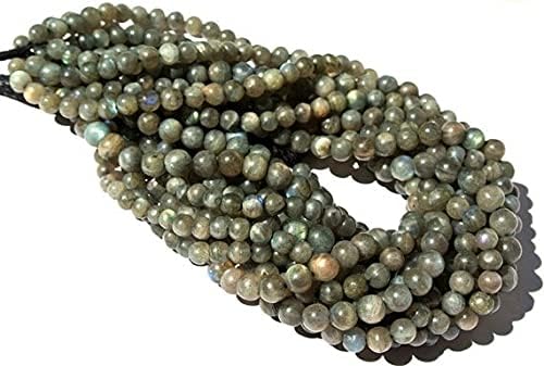 Labradorite perles rondes polies 7mm de qualité supérieure