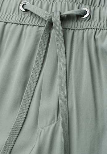 Street One High Waist Wide Leg Hose im Loose Fit Dark Mint Green 38 – Ansicht 5