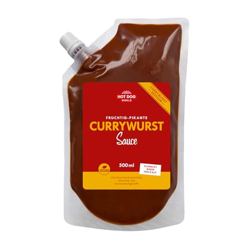 HOT DOG WORLD Currywurst Sauce fruchtig-pikant Manufakturqualität (500 ml)