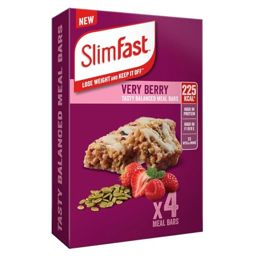 SlimFast - Slimfast Substitut de repas Very Berry Bar 4 x 60 g