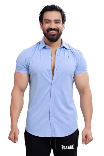 Image of FUAARK Mens Slim Fit Breathable, Lightweight & Stretchable Shirt for Casual wear