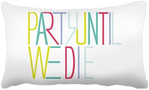 Poieloi Funny Colorful Stripes Tumblr Throw Pillows for Girls 12"x20"