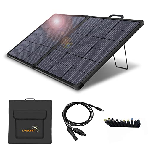 100W ソ20V ーラーパネル 折畳式 折りたたみ ETFE ソーラーチャージャー MC4 To DC5521 ケーブル 5m 急速充電 折畳式 直列/並列使用可 DCケーブル 単結晶 高変換効率 ポータブル電源充電器 太陽光パネル スマホ キャンプ アウトドア 防水