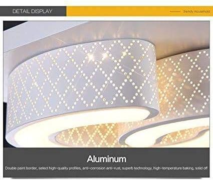 Ry Modern Led Wall Light Ceiling Light Dimmable Remote Control (24W-White / 48W-White), 48W,White