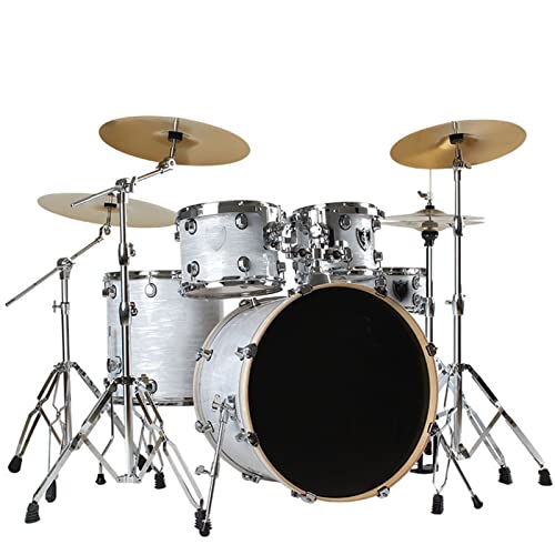 Batterie complète pour débutants – 5 tambours et 3 cymbales, idéal pour l'apprentissage et la pratique, parfait pour les musiciens en herbe