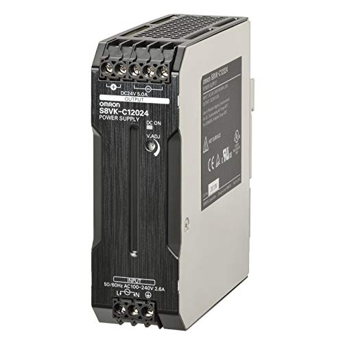 Image of S8VK-C12024 - AC /DC DIN Rail Power Supply (PSU), 1 Output, 120 W, 24 V, 5 A
