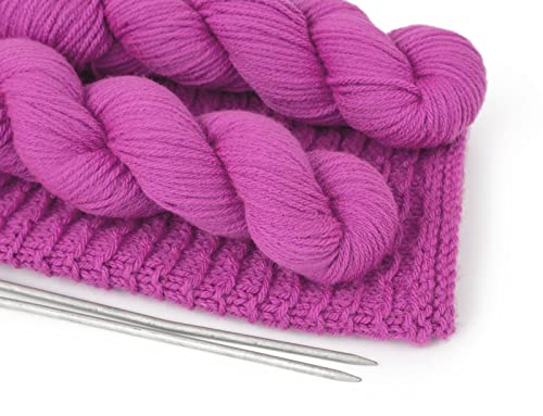 Image of Wool Pastel Color Acrylic Hand Knitting Yarn (Light Magenta) (Hanks-300Gms)