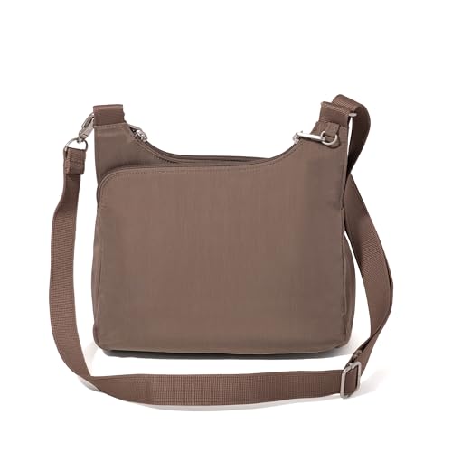 Image of Baggallini Securtex Anti-theft Crossover Crossbody Bag 11 inchw X 8.5 inchh, Rfid, Built-in Wallet, Locking Zippers