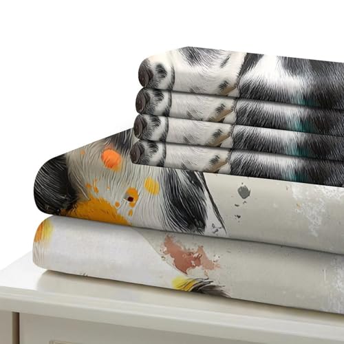 Housse de couette teckel imprimé 3D idée cadeau lit double 200x200 - 7