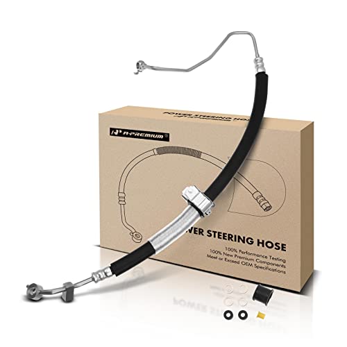 A-Premium Power Steering Pressure Hose Line Assembly Compatible with Nissan Maxima 2009-2014, Altima 2008-2012, 3.5L, with Washer, O-ring & Aluminum Foil Sheath, Pump to Rack