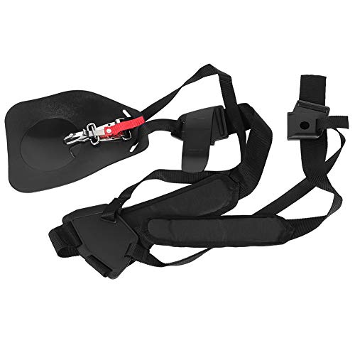 Kuuleyn Double Shoulder Strimmer Mower Belt,Nylon Material Harness Strap with Carry Hook for Brush Cutter Trimmer for Various Trimmer Makes and Includes Carry Hook