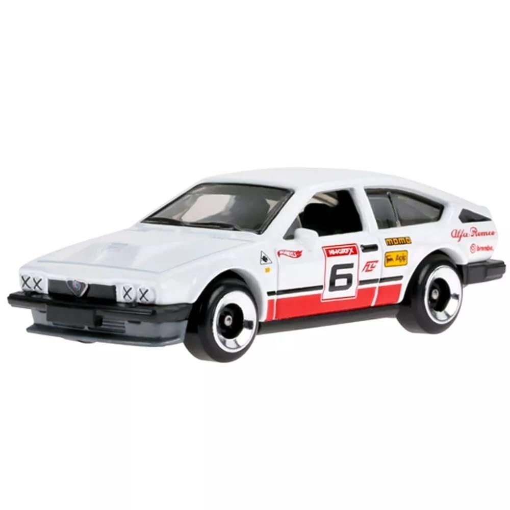 Hot Wheels - Alfa Romeo GTV6 3.0 - Retro Racers 10/10 - HKJ83 - Short Card - Moma - Brembo - Agip - White - Mattel 2023 - Image 2