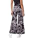 Made By Johnny MBJ WB1060 Womens Chic Tie Dye Palazzo Pants L Black