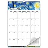 CRANBURY Large Wall Calendar 2024 - (Impressions), 12x17 Hanging Monthly Calendar, Stunning Artwork Designs, Big Grid Calendar 2024, Includes Stickers