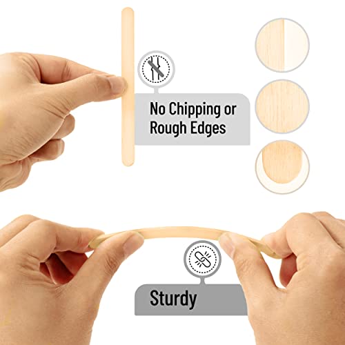 image for Mr. Pen- Jumbo Wooden Craft Sticks, 100 Pack, 5.75 inch, Craft Sticks,