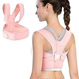 Cupood Posture Corrector for Women and Men,Adjustable Upper Back Brace,Breathable Back Support Belt,Back Straightener Posture Corrector for Body Correction - Relief of Back, Shoulder, and Spinal Pain (White, Medium)