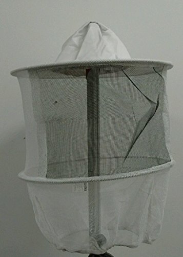 Primeonly27 Beekeeper Veil White Hat Round Top W/Elastic Under Arm Straps #TOP4