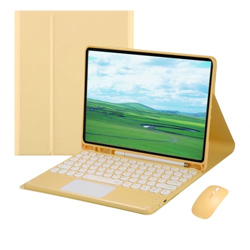 Coque Clavier iPad 11 Pouces 2025 avec Souris pour Travailler sans Ordinateur Portable