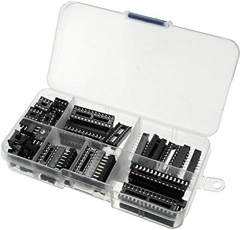 Electronic Components 3 x 66pcs DIP IC Sockets Adaptor Solder Type Socket Kit 6/8/14/16/18/20/24/28 Pi