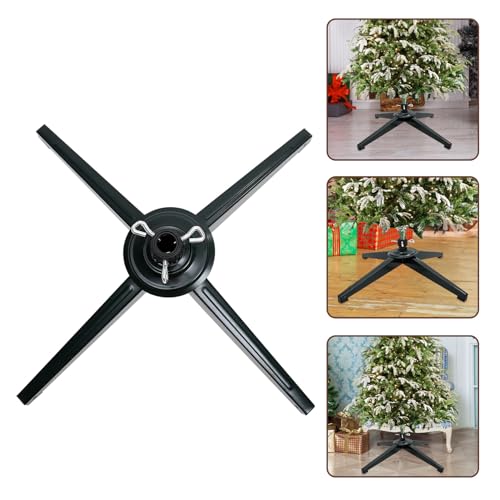 Soporte resistente para árbol de Navidad con base de hierro estable y ajustable 7