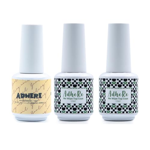 3X15ML No limpiar la capa superior y la capa de base, esmalte de uñas de capa superior mate, acabado brillante Acabado mate y de larga duración, kit de esmalte de uñas de base y capa superior led UV