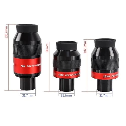 Ocular de campo plano de 22 mm para telescopio astronómico de gran aumento 2