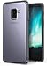 Ringke [Fusion] Compatible with Galaxy A8 2018 Case Crystal Clear PC Back TPU Bumper [Drop Protection, Shock Absorption Technology] Raised Bezels Protective Cover for Galaxy A8 2018 - Smoke Black