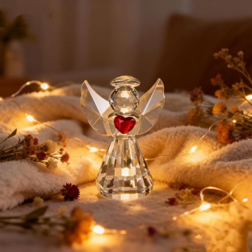 Figura de Ángel de Cristal de 8.4 cm miniatura 3