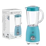Emma, la marca de garantía. Batidora Vaso EMMA - Envío 24h - Turbo de Alta Potencia, Bajo Consumo, Alto Rendimiento - Hogar y Hostelería - Fácil Limpieza - 1,2 L - Antirroturas (Azul)
