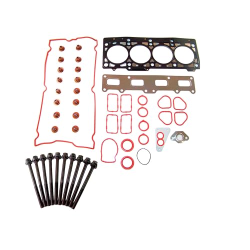 Image of DNJ HGB111 Engine Cylinder Head Gasket Set with Head Bolt Kit, Complete Repair Set for 2001-2001 Chrysler PT Cruiser 2.4L L4 16V DOHC 2429cc