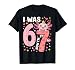 Axolotl Girl 7th Bday 6 7 Birthday I was 6 Now I'm 7 T-Shirt