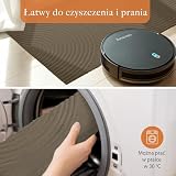 Zenacasa - Mata wejściowa do wewnątrz i na zewnątrz 70x120 cm - Antypoślizgowa i chłonna mata wejściowa, certyfikat Oeko-Tex - Zatrzymuje brud i wilgoć - Można prać w pralce - Wzór tęczy - Brązowy