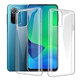 CXKJ Coque pour Ulefone Note 13P (6.50 Pouce),2 Pack Transparent Housse Ultra Fin Silicone Case TPU Bumper de Protection Antichoc Cover,pour Ulefone Note 13P Etui - Transparent