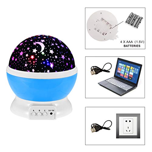 Dithin Kids Star Night Light Projector For Bedroom - Starry Lamp Toys For 3-10 Year Old Boys Girls Gifts Age 4 5-11 Year Old Girl Boy Toy Birthday Christmas Gifts For 3-10 Year Old Boy Girls Blue #TOP6