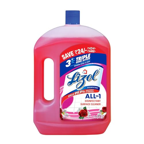 Lizol Disinfectant Surface & Floor Cleaner Liquid, Floral – 2 Litre | Suitable for All Floor Cleaner Mops | Kills 99.9% Germs| India’s #1 Floor Cleaner Lizol Disinfectant Surface & Floor Cleaner Liquid, Floral – 2 Litre | Suitable for All Floor Cleaner Mops | Kills 99.9% Germs| India’s #1 Floor Cleaner