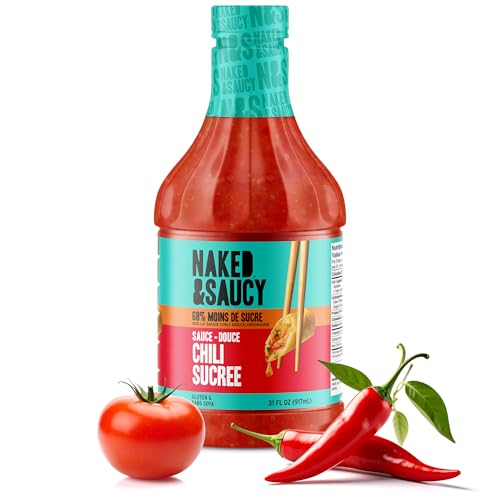 Naked & Saucy Low Sugar Sweet Chili Sauce and Dressing, Gluten-Free, Soy-Free, Vegan, Paleo, 31 fl oz