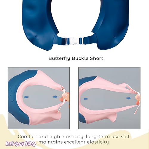 Image of Bembika Baby Shower Cap For Washing Hair, Eye Protection And Hair Wash Reusable, Waterproof, And Comfortable For Babies - (Bear Blue)