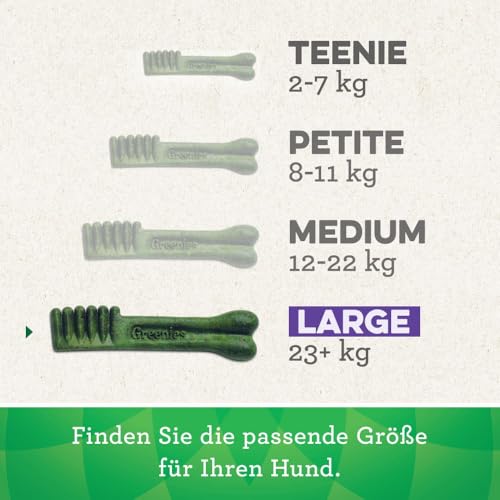 GREENIES Dental Treats Large für Hunde ab 23kg, 6 x 170g