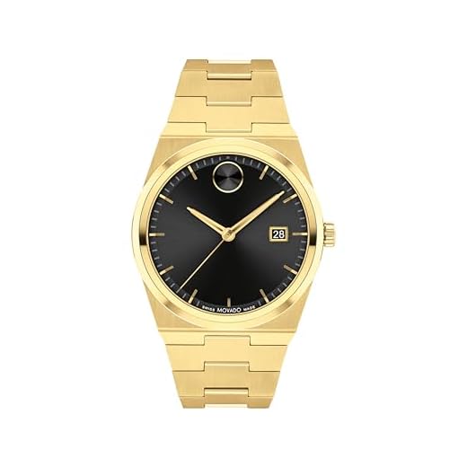 Movado Bold Quest Men's Sport Watch - Swiss Quartz Movement, Stainless Steel Link Bracelet - 5 ATM Water Resistance - Luxury Fashion Timepiece for Him - 40mm