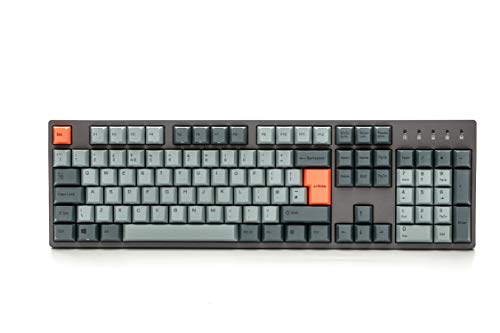 Durgod Taurus K310 Volledig formaat Mechanisch Gaming Toetsenbord - 105 toetsen - Dye Sub PBT - USB Type C - ISO Nederland (Cherry Silent Red, Grijs)