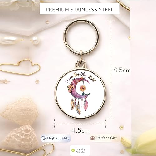 Image of MG | Protective Evil Eye /Spiritual Symbols /Om /Motivational Keychains | Double-Sided Metal Key Ring | Good Luck and devine Charm for Car, Bike, Home & Office