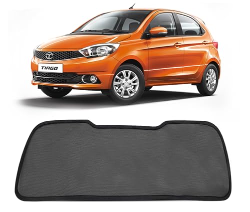 Image of Autofact Dicky Curtain for Tata Tiago | Custom Fit Rear Windshield Sunshade | UV & Heat Protection | Foldable Mesh | Privacy & Cooling Car Accessory