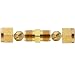 HMK Sales® Brass Compression Tube Fitting, Union, Brake Line Adapter, Tube OD 1/4" (5 Pack)
