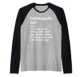 indianapolis ragazza in indiana divertente città home roots regalo maglia con maniche raglan